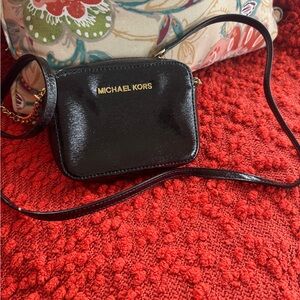 Michael Kors Black mini Crossbody Bag
